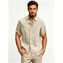 Men Stylish Turndown Collar Oversized Blouses