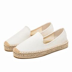 Vintage Woven Straw Espadrille Flats
